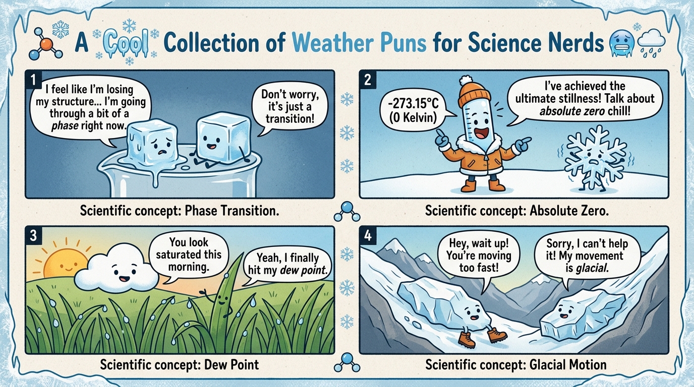 Frost, Freeze, and Weather Puns for the Science Nerds 🥶🌨️
