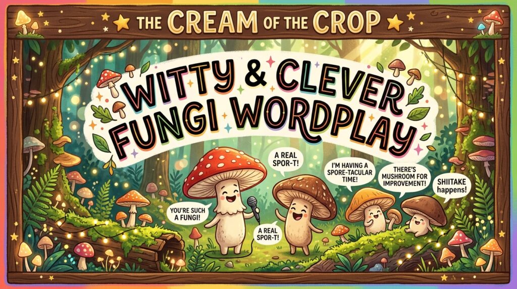 π The Cream of the Crop: Witty & Clever Fungi Wordplay