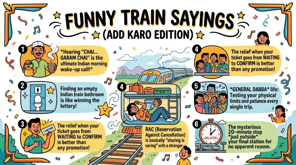 Funny Train Sayings Add Karo