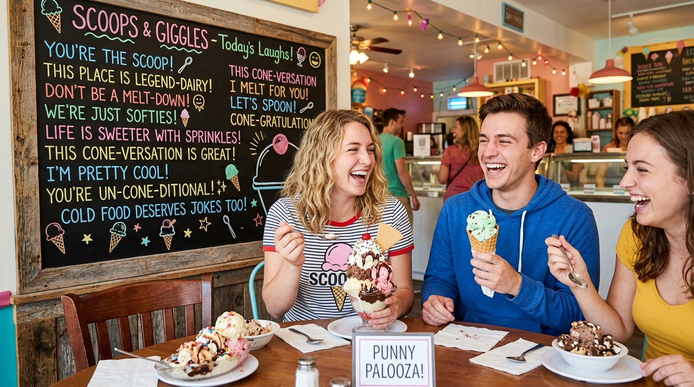 Funny Ice Cream Puns Because Cold Food Deserves Jokes Too 🍨😄