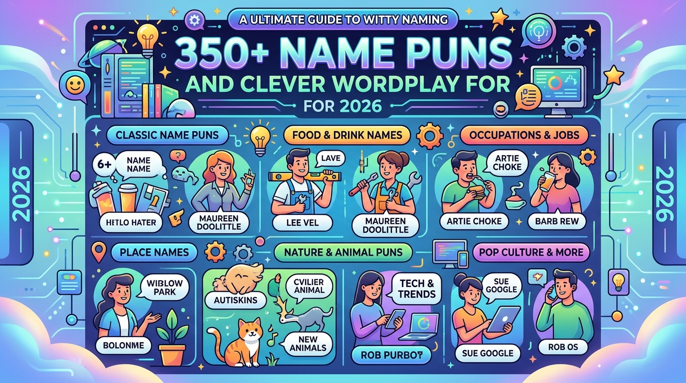 350+ Name Puns and Clever Name Wordplay for 2026