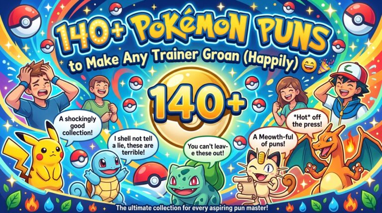 140+ Pokémon Puns to Make Any Trainer Groan (Happily) 😄🎉