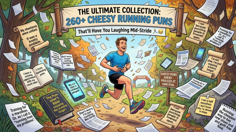 260+ Cheesy Running Puns That'll Have You Laughing Mid-Stride 🏃‍♂️😂