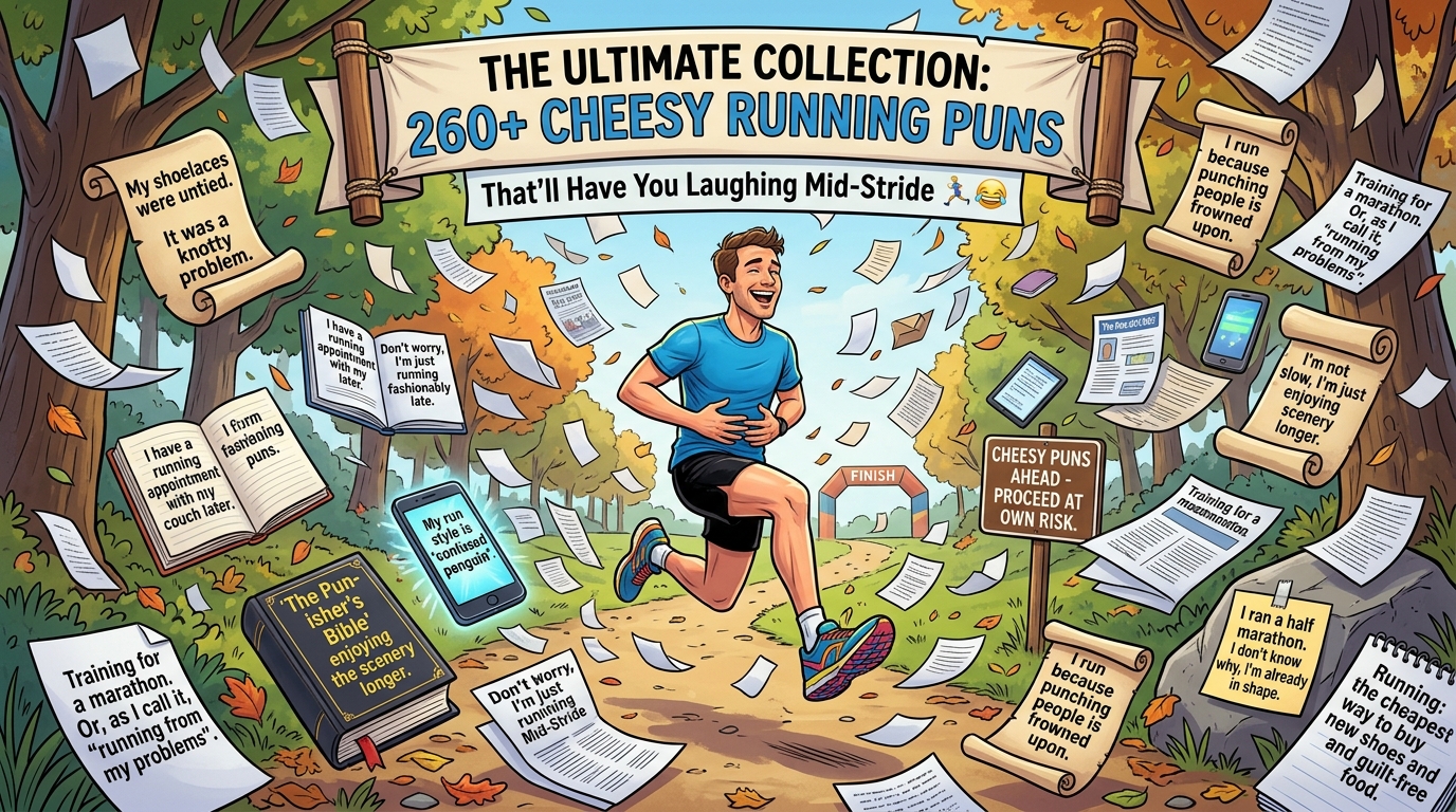 260+ Cheesy Running Puns That'll Have You Laughing Mid-Stride 🏃‍♂️😂