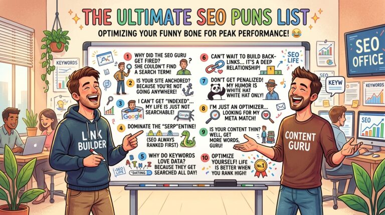 The Ultimate SEO Puns List: Optimizing Your Funny Bone for Peak Performance 😂