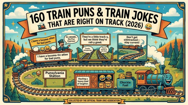 160 Train Puns & Train Jokes That Are Right on Track (2026) 🚂😂