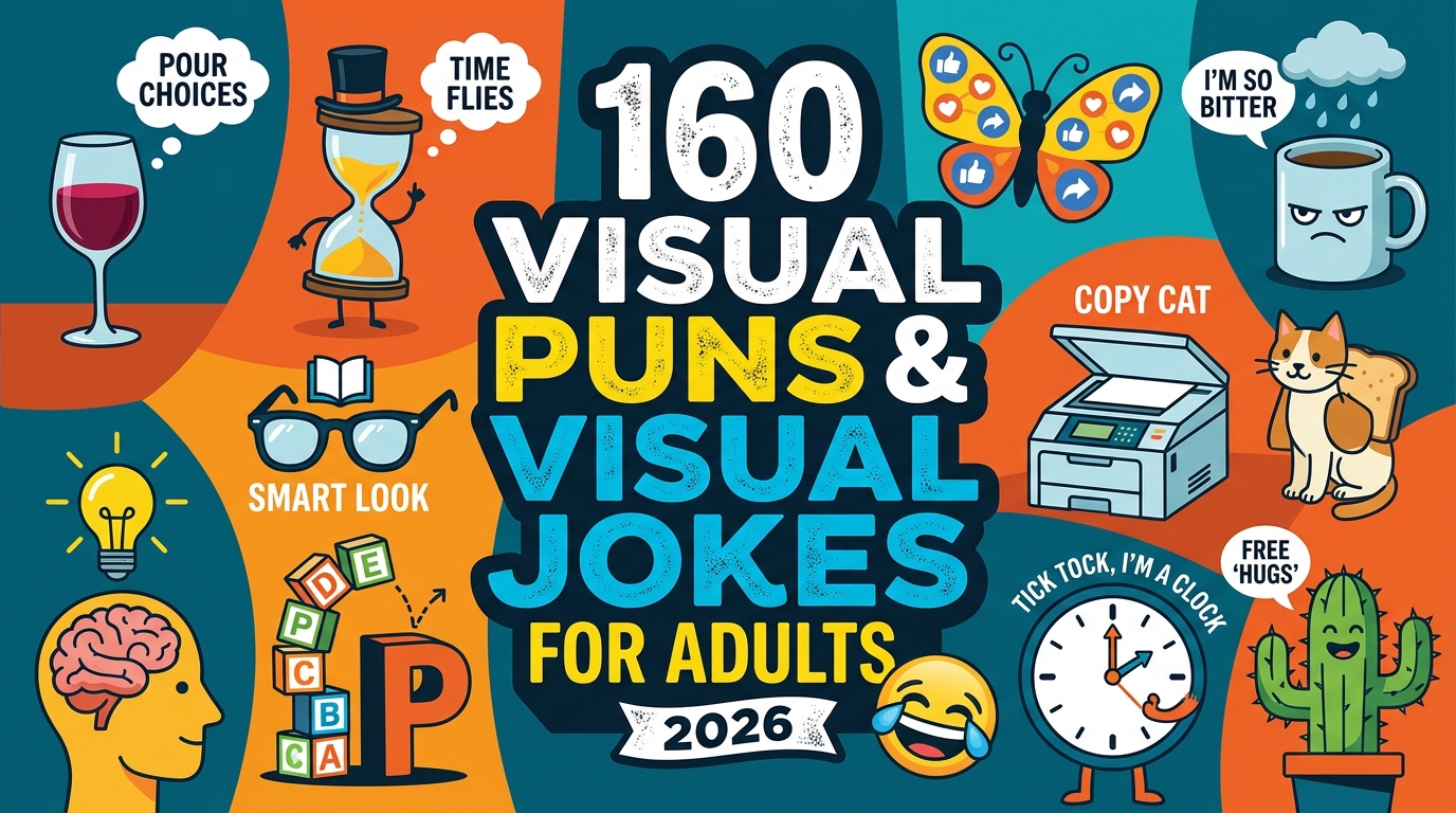 160 Visual Puns & Visual Jokes for Adults (2026)😂