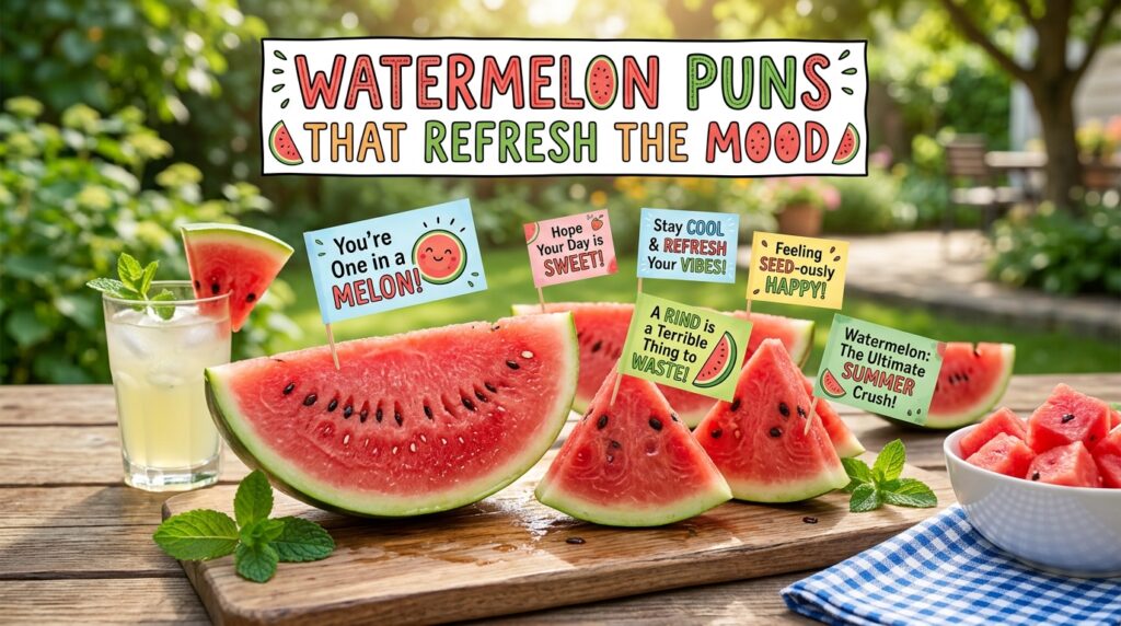 🍉 Watermelon Puns That Refresh the Mood